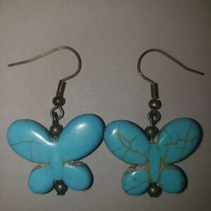 Turquoise Butterfly Earrings